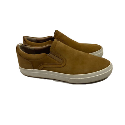 Vince Brown Slip-On Leather Sneakers with White Sole Vince Camuto Caene Slip-On Sneaker - Men main image 3