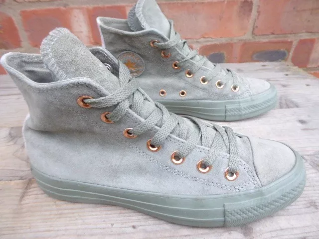 womens suede CONVERSE hi tops size uk 4 vgc ref CCC