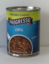 4 CANS Progresso Lentil Soup 19 oz Can FREE SHIPPING 
