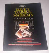 1993-1994 Ford Service Training Materials Catalog Ford Approved Courses