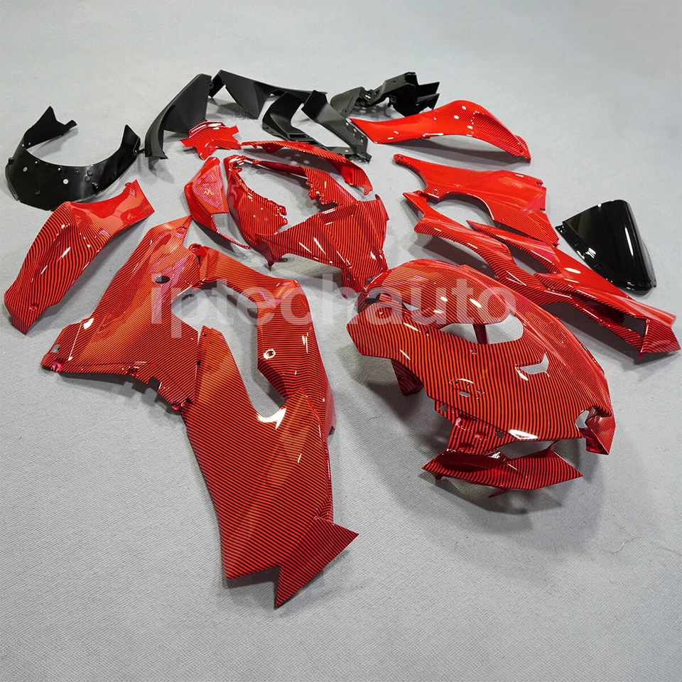 Красный обтекатель из углеродного волокна комплект кузова для Kawasaki Ninja ZX10R 2021-2025 США - Изображение 2 из 4