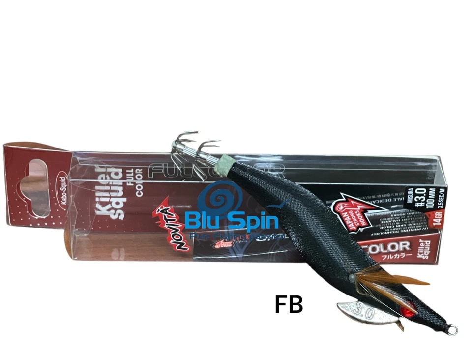 SEPPIARA JATSUI KABO KILLER SQUID ULTIMATE SQUID JIG EGI 3.0 14g COL: FB