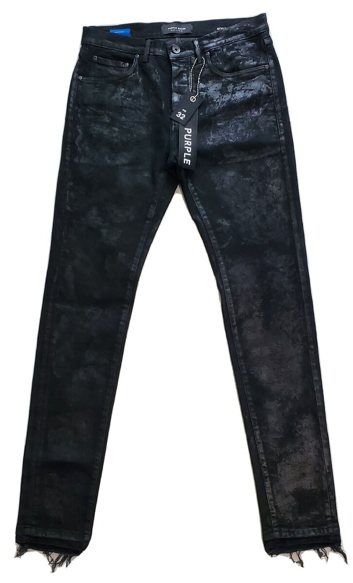 PURPLE BRAND WAXED LIMITED EDITION BLKW122 STRETCH DENIM MEN PURPLE BRAND WAXED LIMITED EDITION BLKW122 STRETCH DENIM MEN