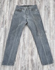 Levi's 501-0658 Vintage 80's Made In USA Button Fly Jeans Measures 31x32 Black