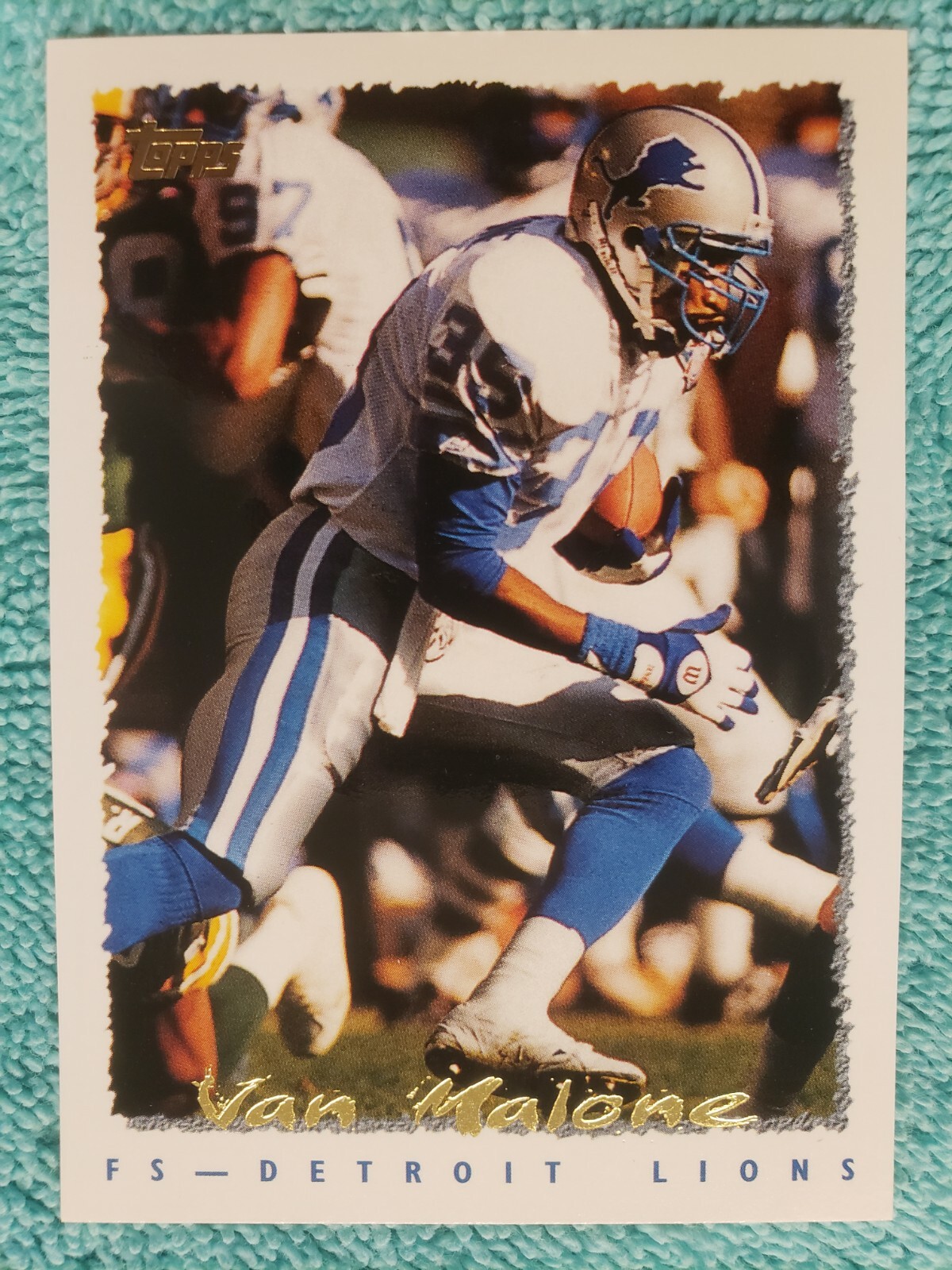 1995 TOPPS VAN MALONE #418 DETROIT LIONS 