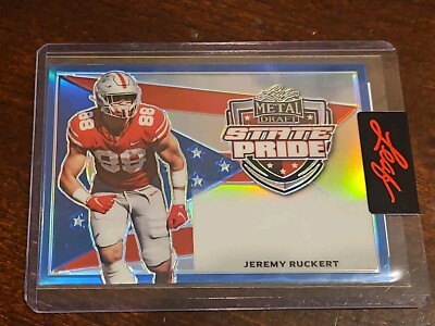 jeremy ruckert 1/1 card one of one out 1 new york jets ohio state buckeyes ny
