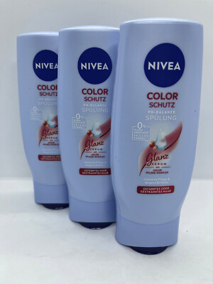 (21,65 /1 L) Nivea Color Schutz 3 x 200 ml PH-Balance Spülung