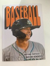 AUSTIN HENDRICK 2021 Topps Heritage Minor League 1972 Pack Cover Card RC #18