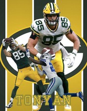 Green Bay Packers Lithograph print of Robert Tonyan 2020 11 x 14