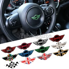 1PC Modified Epoxy Car Steering Wheel Emblem Sticker Badge Decal for MINI Cooper