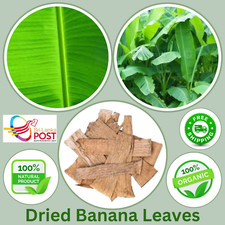 Organic Dried Banana Leaves Fish Aquarium Shrimp Cleaning Never Used Pesticides