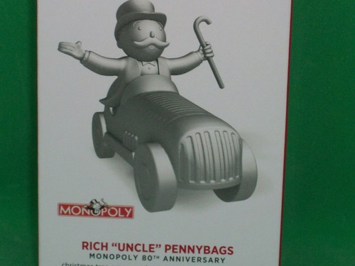 Hallmark 2015 Rich Uncle Pennybags -Monopoly 80th Annversary -Ltd. Spec. Ed. NIB - Picture 2 of 20