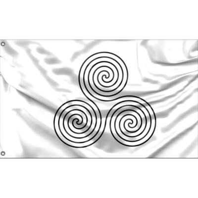 Bandiera Celtica Nodo Trinità 3x5 Ft (90x150 Cm) - Made In EU Con Occhielli In Metallo