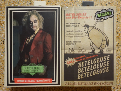 Lot of 2 - Ultimate Beetlejuice Bio-Exorcist & Wedding Tux 7  Action Figure NECA