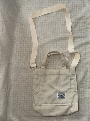 LETU Corduroy Tote Bag Adjustable Shoulder Strap Carry Strap Bag Purse Cream