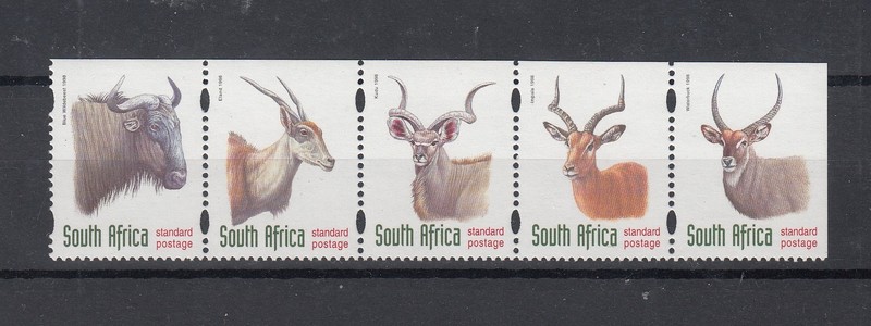 Stamps Topical Animal kingdom South Africa strip of 5