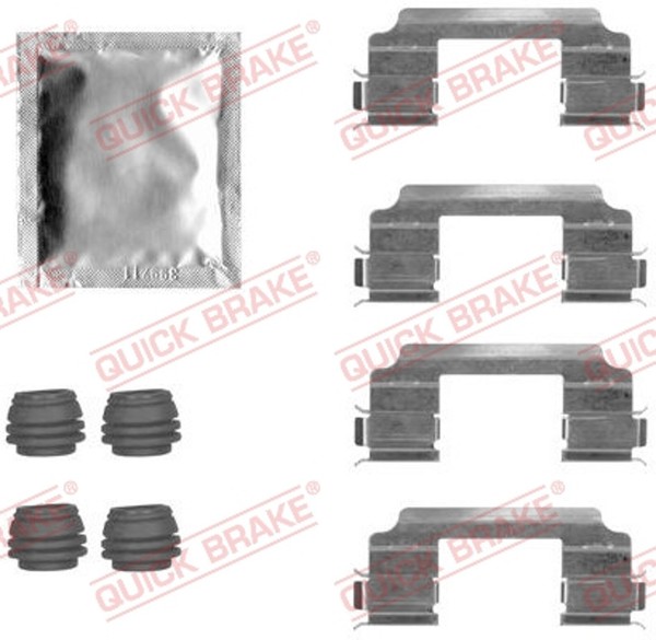 ZubehöRsatz Scheibenbremsbelag Quick Brake 109-1817 FüR Toyota Hilux 7 Pick Up-image