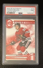 Connor Bedard 2023-24 Sp Authentic Limited Red PSA 9 Chicago Blackhawks Rookie