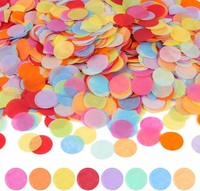 Konfetti Bunt 6000 StüCk 2,5Cm Runde Streudeko Tischdeko FüR Geburtstag