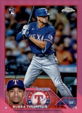 2023 Topps Chrome #58 Bubba Thompson Pink Refractors
