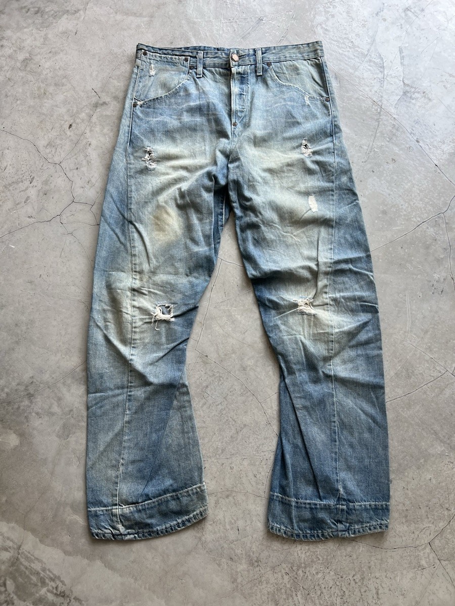 Vintage Levis Engineered Twisted Jeans Buckle Back Tag W34 Actual