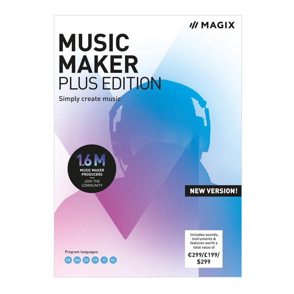 MAGIX Music Maker 2019 Plus Edition Produce grabar y mezclar música PC estándar