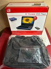 GPX 8" portable dvd player model PD808BU with case