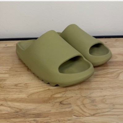 Adidas Yeezy Slide Resin Mens Sz 14 Green Casual Sandals GZ5551 Kanye