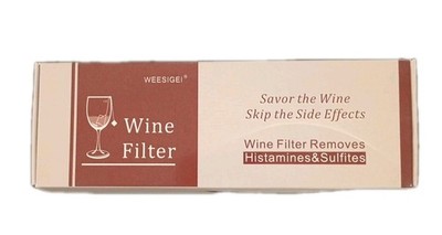 Wine Filter Purifier Removes Sulfites and Histamines 12 Pack