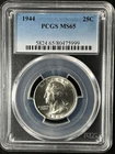 1944  25C Washington Quarter Dollar PCGS MS65   80475999