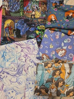 Disney Princess Fabric Lot Joann Fabrics Quilt Cotton