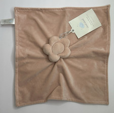 NEW Cloud Island Pink Flower Baby Blanket Security Satin Backing 12x12