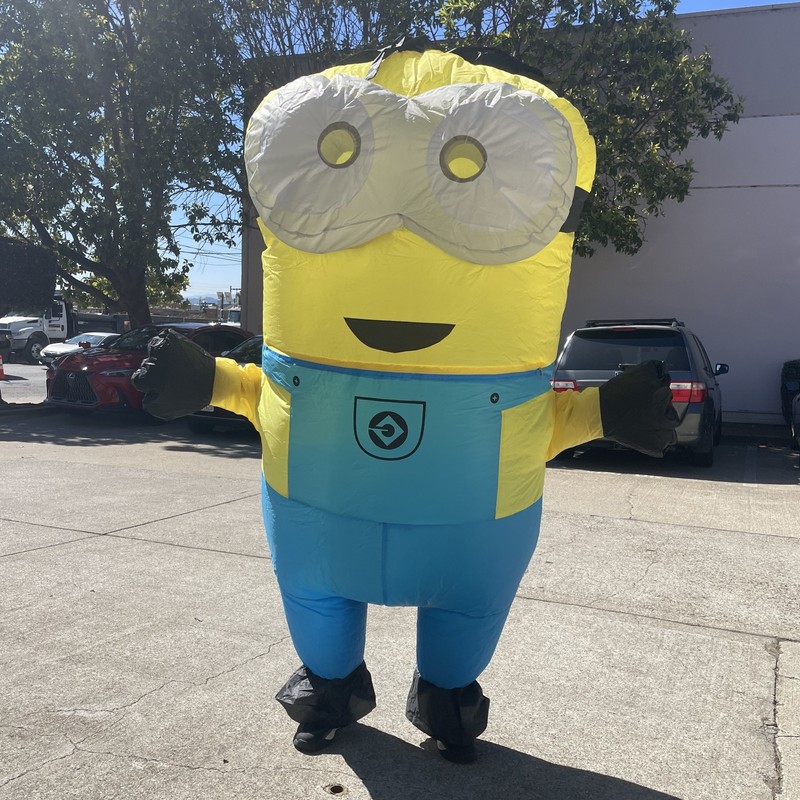 Inflatable Costume Outfit Minions For Halloween Cosplay Party - Adults Size