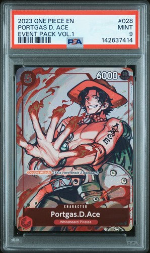 Portgas.D.Ace (Event Pack Vol. 1) graded PSA 9 for sale on eBay