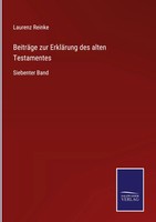 Laurenz Reinke | BeiträGe Zur ErkläRung Des Alten Testamentes | Buch | Deutsch