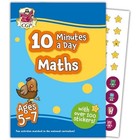 10 Minutes a Day Maths for Ages 5-7 (with over 100 stickers) (CGP KS1 Activity