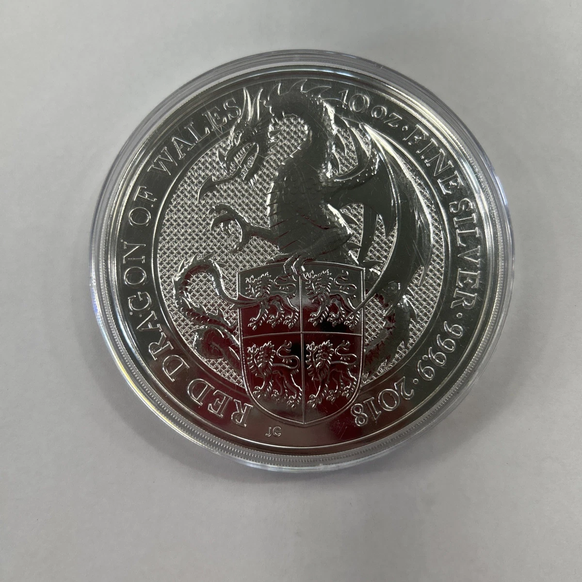 UK Queen's Beast Silver Bullion Coins 10 oz Precious Metal Content