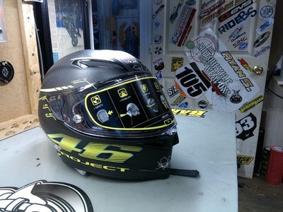 AGV Pista GPR Project 46 2.0 Helmet Matt Carbon Valentino Rossi  size ML Used