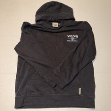 VANS Off The Wall Graphics Pullover Hoodies Youth Boy's Size L Black