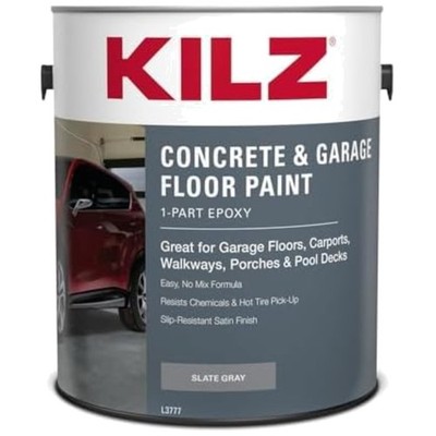 Interior/Exterior Concrete Paint - 1 Gallon, Slate Gray