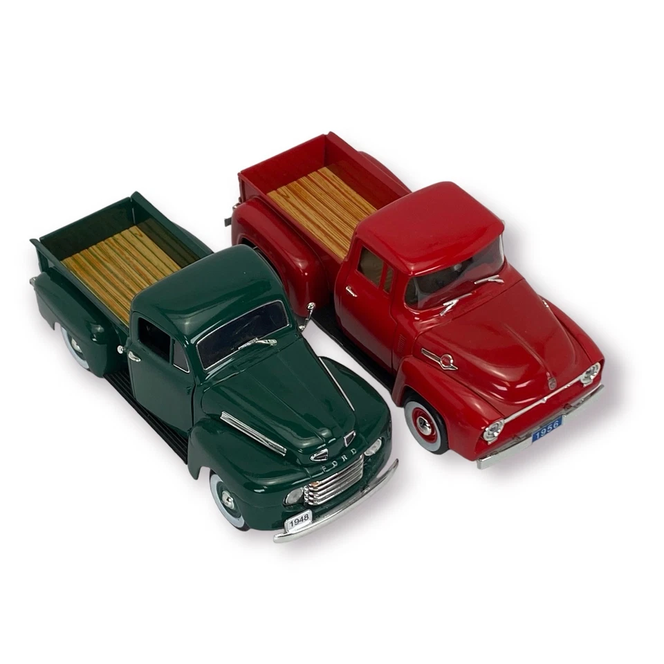 2 Signature Ford Die-Cast Pickup Trucks 1948 and 1956 - Image 2 of 4