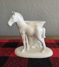 Vintage Ceramic Horse Planter Eaphila Czechoslovakia Mid Century