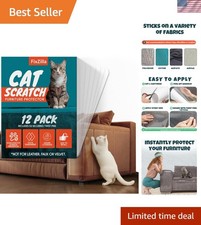 Heavy-Duty Anti Cat Scratch Furniture Protector 12-Pack Transparent Shield