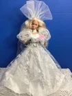 Barbie Wedding Fantasy Doll Vintage 1989 Mattel Doll with Stand