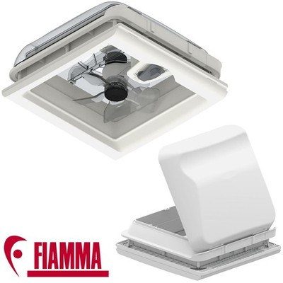 FIAMMA TURBO VENT 28 WHITE 280 X 280MM CARAVAN CAMPERVAN SKY ROOFLIGHT WITH FAN