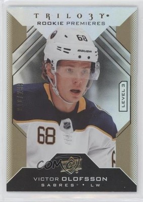 2019-20 Upper Deck Trilogy Premieres Level 3 /299 Victor Olofsson Rookie RC 08jk