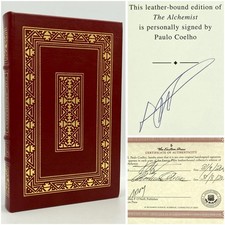 Product Image: *Signed* The Alchemist - Paulo Coelho (Collector’s Ed.) Easton Press, 2007 / COA