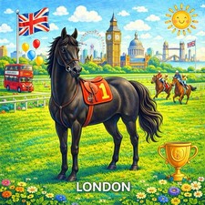 Affiche Poster Cheval Pur Sang