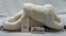 Crocs Classic Cozzzy Luxe Slipper 211826-0WV White Men 10/12 Brand New