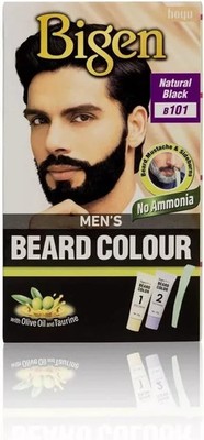Bigen Herren Bartfarbe Natur Schwarz B101 3x40g Pack